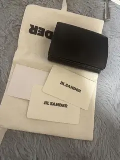 JIL SANDER 二つ折り財布 黒 がま口 - メルカリ