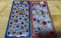 正規品 ミニオン ベイマックス プチドロップステッカー