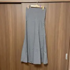 グレー チェック柄 マーメイドスカート gc69