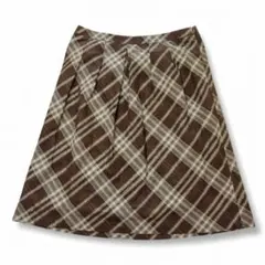 Burberry London LL 42 チェック柄 フレアスカート紐付 - メルカリ
