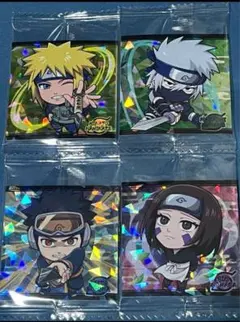 NARUTO ウエハース　波風ミナト、はたけカカシ、うちはオビト、のはらリンUR