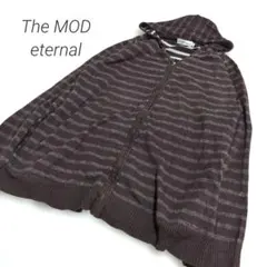✨️The MOD eternal　ボーダー　ニット　ジップアップパーカー　LL