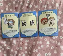 北海道 オホーツクキャラクター カード 清里町 斜里町 小清水町　3枚セット