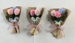 モールフラワー　ミニブーケ チューリップ　ハンドメイド