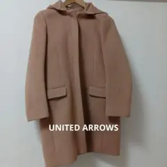 ブラウン フード付きコート