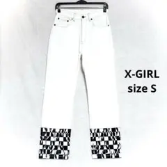 ✴︎X-GIRL ホットロッド ストレート ホワイト デニムパンツ✴︎のサムネイル