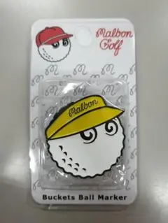 malbon マルボン ゴルフマーカー イエロー/サンバイザー