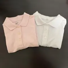 ポロシャツ2枚セット　ユニクロピンクSサイズ 白Mサイズ