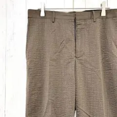 タケオキクチ TAKEO KIKUCHI スラックス パンツ 茶 ブラウン Lのサムネイル