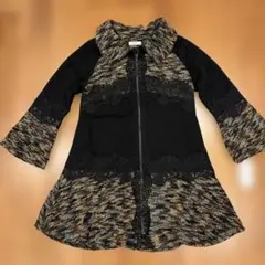 ZIN KATO ジップアップフレアコート