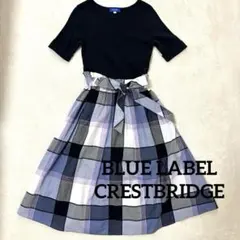 BLUE LABEL CRESTBRIDGE ドッキングワンピース　チェック
