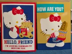 ハローキティ ポストカード 2種8枚セット/サンリオ/昭和レトロ/昔のキティ