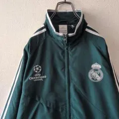 希少☆アディダス レアルマドリード 刺繍 CL仕様 ナイロンジャケット XO