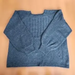 SamansaMos2 ブルーグリーン ニット