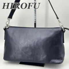HIROFU 肩掛け ワンショルダーバッグ レザー Hロゴ型押し レディースのサムネイル