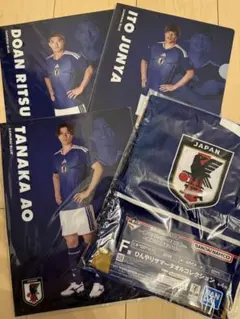 サッカー日本代表 一番くじ クリアファイル タオルセットのサムネイル