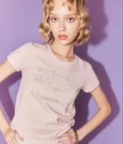 新品　キャンディストリッパー RHINESTONE BABYS Tシャツ　仔猫