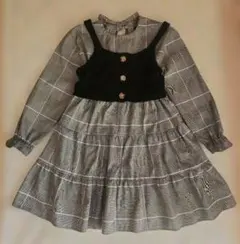 美品 Lovetoxic チェック柄ワンピース 150cm