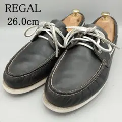 REGAL リーガル デッキシューズ ブラック 554R スリッポン 黒 26㎝のサムネイル