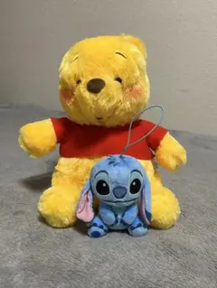 くまのプーさんとスティッチのぬいぐるみセット