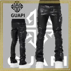 GUAPI レザーカーゴパンツ　28のサムネイル