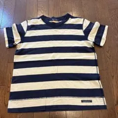 EASTBOY ボーダー 半袖Tシャツ ネイビー×ホワイト