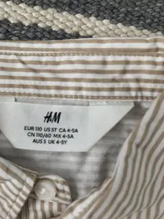 H&M ストライプ柄 長袖シャツ EUR 110