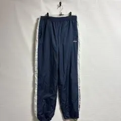 【FILA】フィラ ジャージ パンツ ネイビー ホワイトトレーニングランニングL