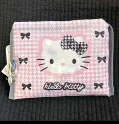 しまむら　サンリオ　ハローキティ　千鳥柄ピンク　エコバック