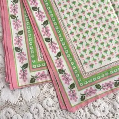 Floral Cushion Cover Tablecloth Provence French Antique Pink