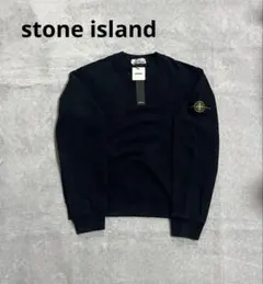 『希少XLサイズ❗️』stone island トレーナー　裏起毛　ブラック　厚手