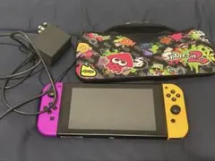 Nintendo Switch 本体 ネオンパープル ネオンオレンジのサムネイル