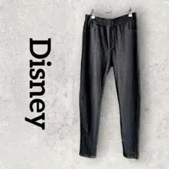 Disney レギンスパンツ 裏起毛 デニムレギンス ミニー (L) ブラック系
