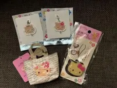 ハローキティ 日焼けキティ 小物ケース マイクロバッグチャーム アクリルチャーム