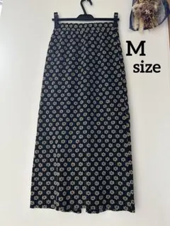 FRIFUL ブラック 花柄 タイトスカート ロングスカート