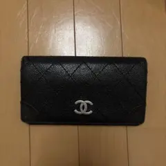 CHANEL キャビアスキン 長財布 ブラックのサムネイル