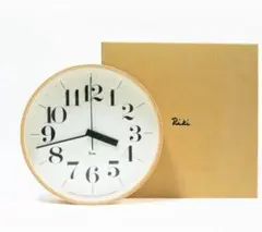 Lemnos Riki Clock WR20-02 電波式掛け時計25.4cm