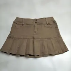 CECIL McBEE ブラウン プリーツスカート Mサイズ