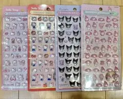 ⭐︎新品⭐︎ サンリオ ボンボンドロップシール ミニ 4枚セット①