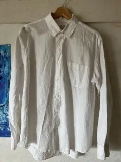 無印　洗いざらし　長袖シャツ Lサイズ