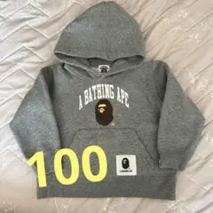 A BATHING APE グレー パーカー 100cm
