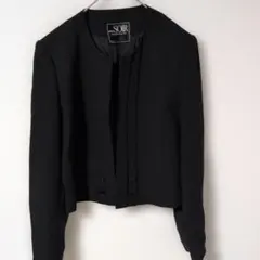 SOIR TOKYO【9】オープンフロント　ジャケット　テーラード　ブラック
