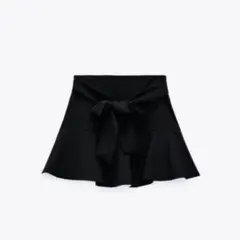 ZARA スカート　フレア　リボン　ミニスカート　スコート　ザラ