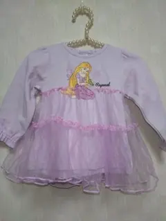 難あり新品ラプンツェル チュニック 90cm パープル