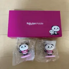 Rakutenフィギュア 2体セット Rakutenモバイルのティッシュボックス