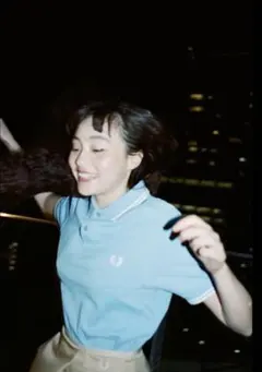FRED PERRY ライトブルーポロシャツS
