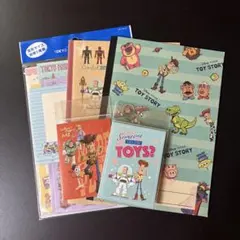 ディズニー　トイストーリー　ノート　レターセット　付箋セット