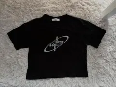 LVEU. クロップドTシャツ ブラック