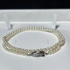 花珠級 あこや真珠 SV ゴールドメッキ ネックレス 6.4〜6.8㎜ O435