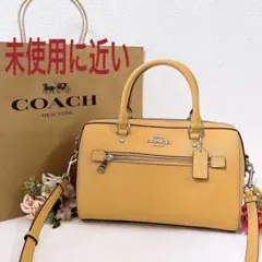 【未使用に近い】コーチ ショルダーバッグ 2WAY ミニボストンバッグ チャームのサムネイル